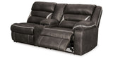 Kincord Midnight Right-Arm Facing Power Reclining Sofa with Console from Ashley Furniture - Luna Furniture