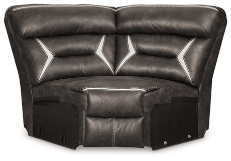 Kincord Midnight 3-Piece Power Reclining Sectional from Ashley - Luna Furniture
