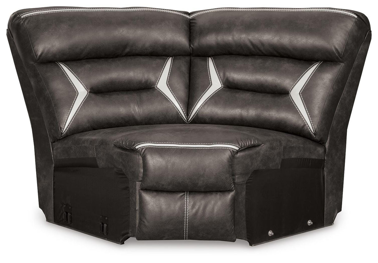 Kincord Midnight 3-Piece Power Reclining Sectional from Ashley Furniture - Luna Furniture