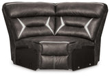 Kincord Midnight 3-Piece Power Reclining Sectional from Ashley Furniture - Luna Furniture