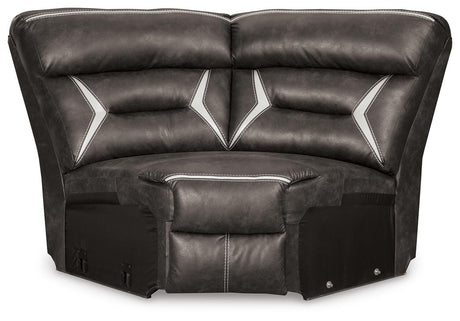 Kincord Midnight 3-Piece Power Reclining Sectional from Ashley Furniture - Luna Furniture