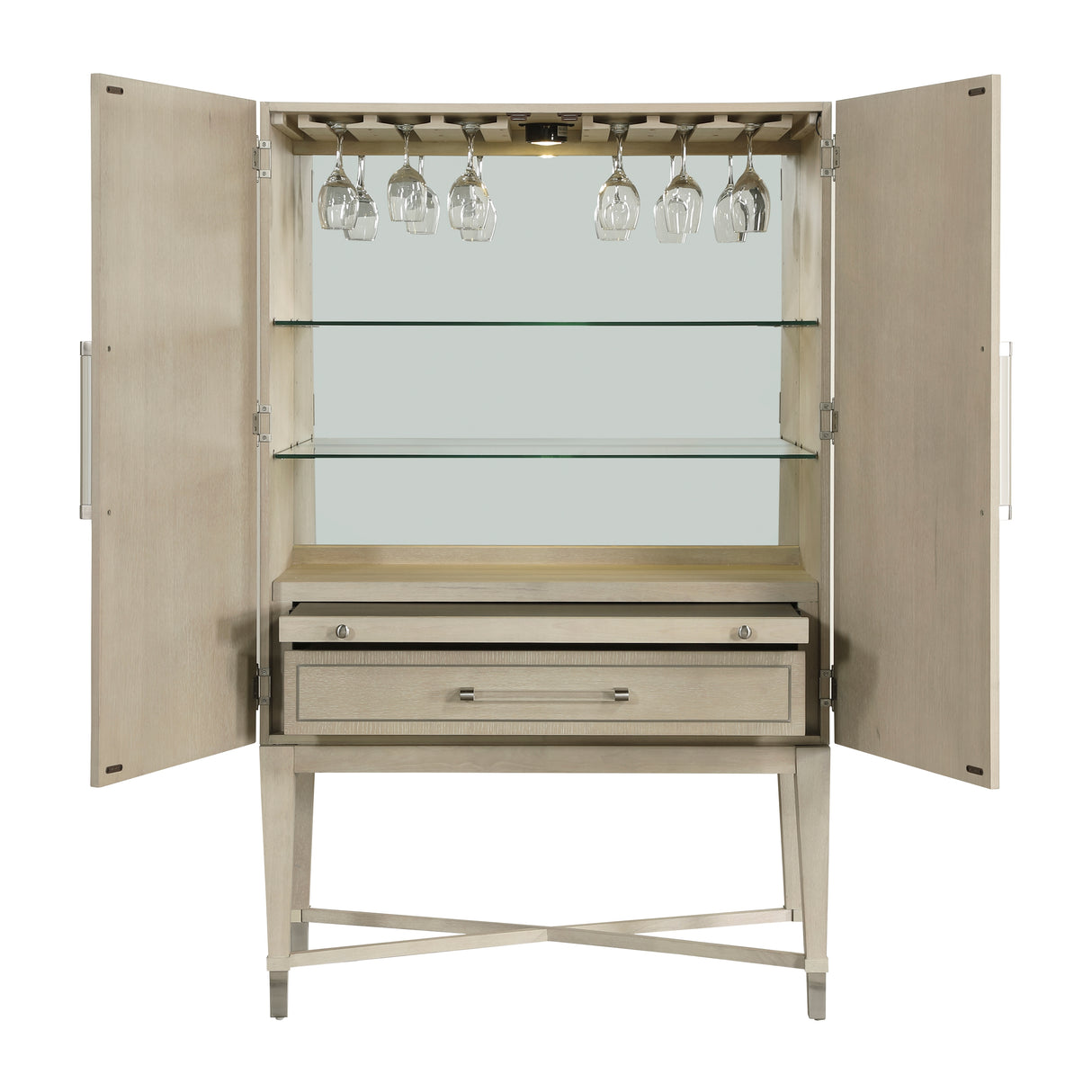 Genoa Light Oak Bar Cabinet from Homelegance - Luna Furniture