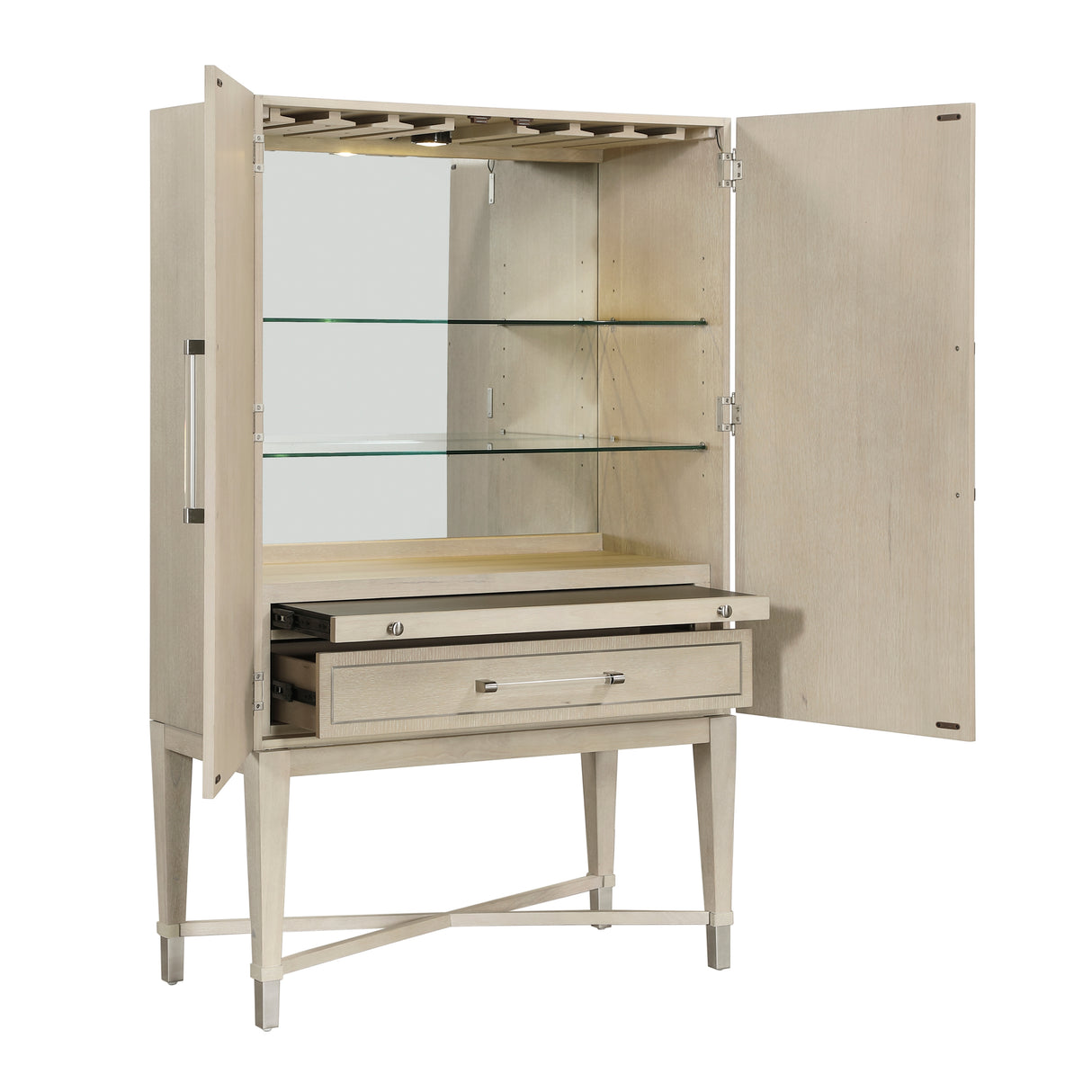 Genoa Light Oak Bar Cabinet from Homelegance - Luna Furniture