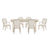 Genoa Light Oak 9-Piece 96" Extendable Dining Set from Homelegance - Luna Furniture