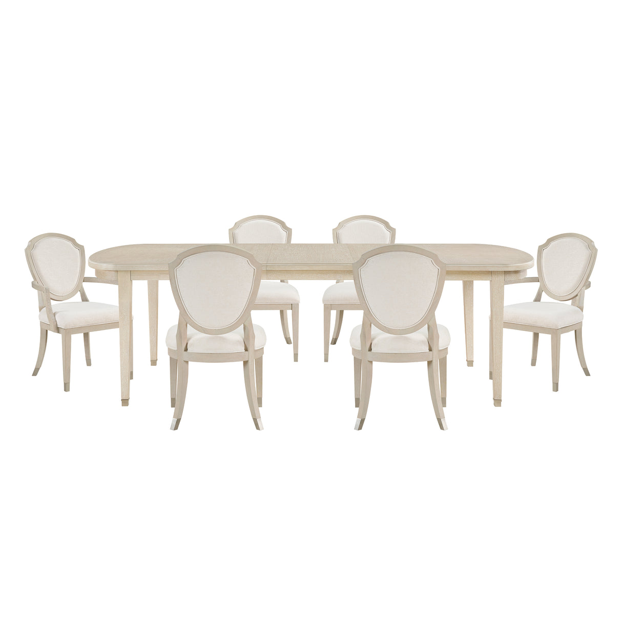 Genoa Light Oak 9-Piece 96" Extendable Dining Set from Homelegance - Luna Furniture