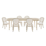 Genoa Light Oak 9-Piece 96" Extendable Dining Set from Homelegance - Luna Furniture