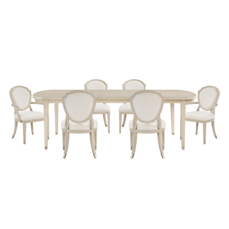 Genoa Light Oak 9-Piece 96" Extendable Dining Set from Homelegance - Luna Furniture