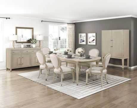 Genoa Light Oak 96" Extendable Dining Table from Homelegance - Luna Furniture