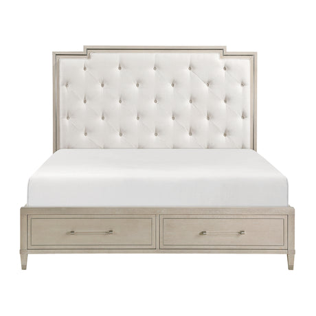 Cameo Pink Twin Bed from Homelegance - Luna Furniture
