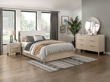 Matteo Light Oak California King Platform Bed with Footboard Storage from Homelegance - Luna Furniture