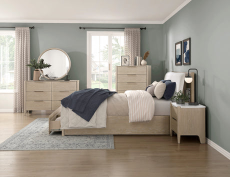 Matteo Light Oak Nightstand from Homelegance - Luna Furniture