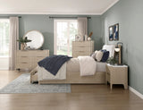 Matteo Light Oak Queen Platform Bed with Footboard Storage from Homelegance - Luna Furniture
