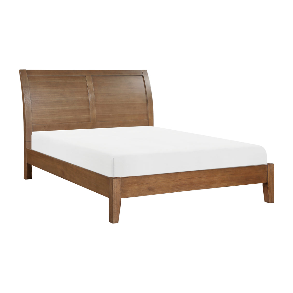 Evans Wire Brushed Light Brown Queen Platform Bed from Homelegance - Luna Furniture