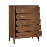Evans Wire Brushed Light Brown Nightstand from Homelegance - Luna Furniture