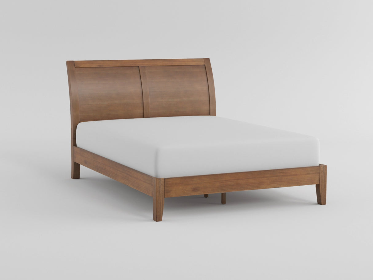 Evans Wire Brushed Light Brown Sleigh Platform Bedroom Set from Homelegance - Luna Furniture