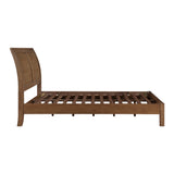 Evans Wire Brushed Light Brown Eastern King Platform Bed from Homelegance - Luna Furniture