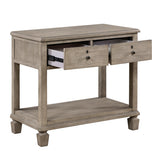 Marceline Gray Oak Canopy Platform Bedroom Set from Homelegance - Luna Furniture
