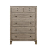 Marceline Gray Oak 4-Piece Bedroom Set (Queen Bed, Nightstand, Dresser, Mirror) from Homelegance - Luna Furniture