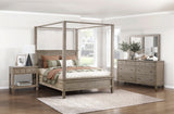 Marceline Gray Oak Eastern King Platform Bed from Homelegance - Luna Furniture