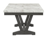 Vance Faux Marble Dining Table