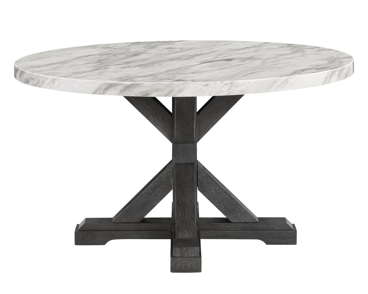 Vance Gray Round Dining Table