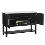 Vance Black Faux Marble Top Sideboard from Crown Mark - Luna Furniture