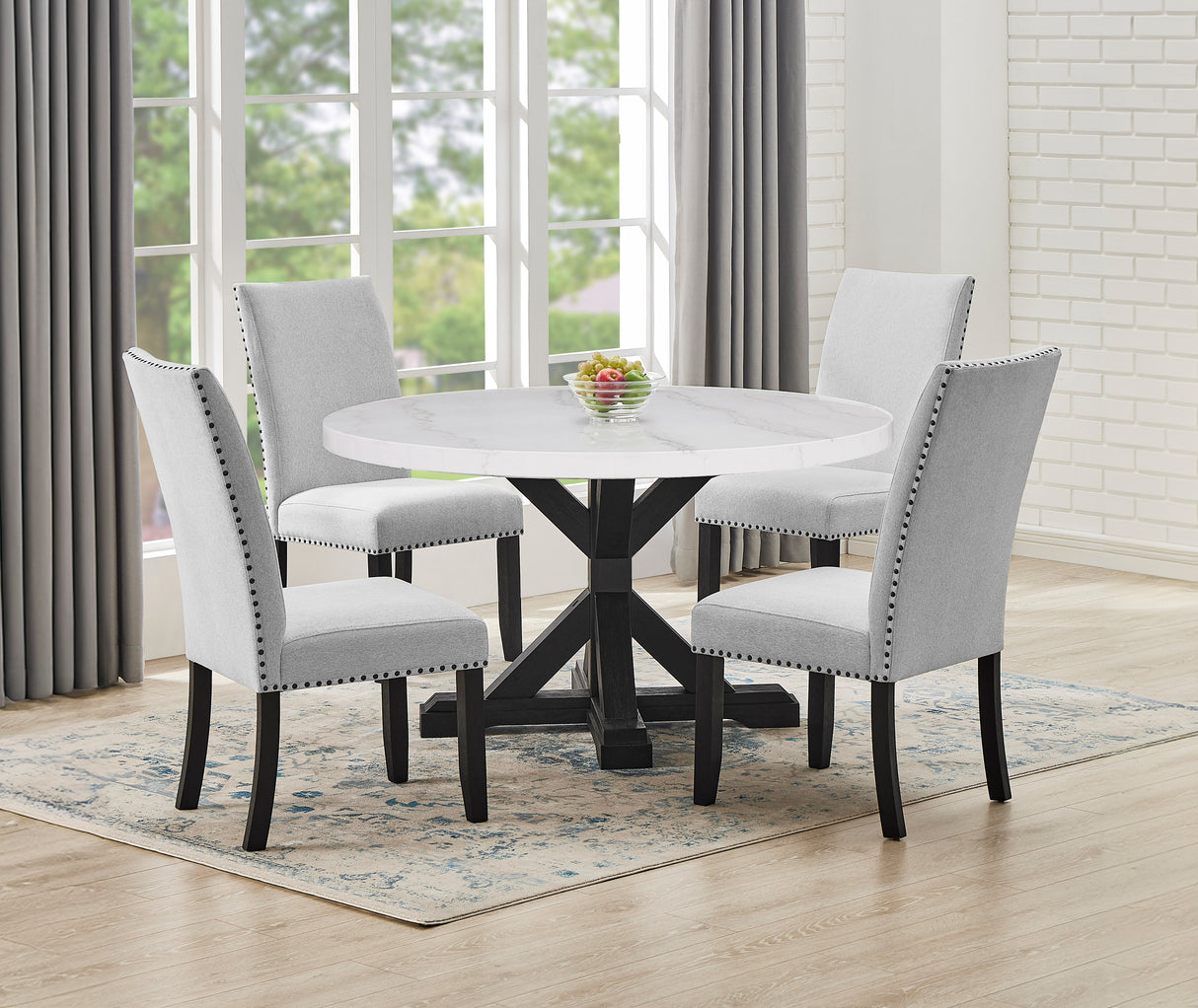 Varley Dove Dining Chair, Set of 2 from Crown Mark - Luna Furniture