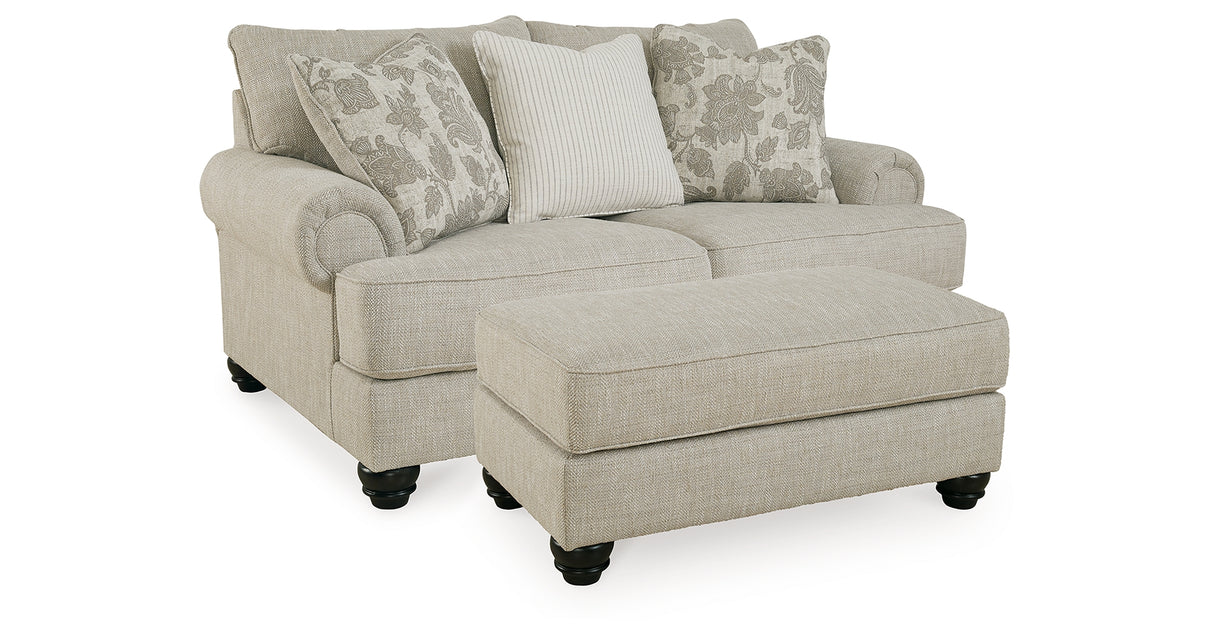 Asanti Loveseat and Ottoman from Ashley - Luna Furniture