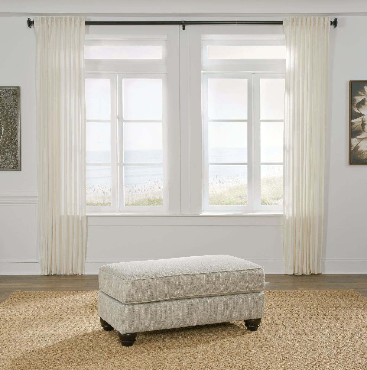 Asanti Fog Ottoman from Ashley - Luna Furniture