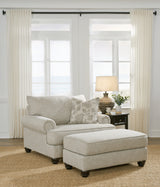 Asanti Fog Oversized Chair and Ottoman from Ashley - Luna Furniture