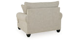Asanti Chair and Ottoman in Fog from Ashley Furniture - Luna Furniture