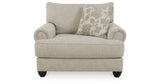 Asanti Sofa, Loveseat, Chair and Ottoman in Fog from Ashley - Luna Furniture
