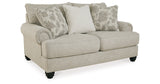 Asanti Sofa, Loveseat, Chair and Ottoman in Fog from Ashley - Luna Furniture