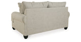 Asanti Sofa, Loveseat, Chair and Ottoman in Fog from Ashley - Luna Furniture