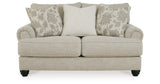 Asanti Sofa, Loveseat, Chair and Ottoman in Fog from Ashley - Luna Furniture