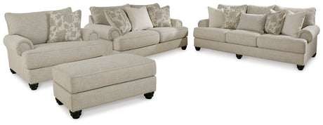 Asanti Fog Sofa, Loveseat, Oversized Chair and Ottoman from Ashley - Luna Furniture