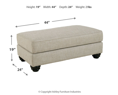 Asanti Fog Ottoman from Ashley - Luna Furniture