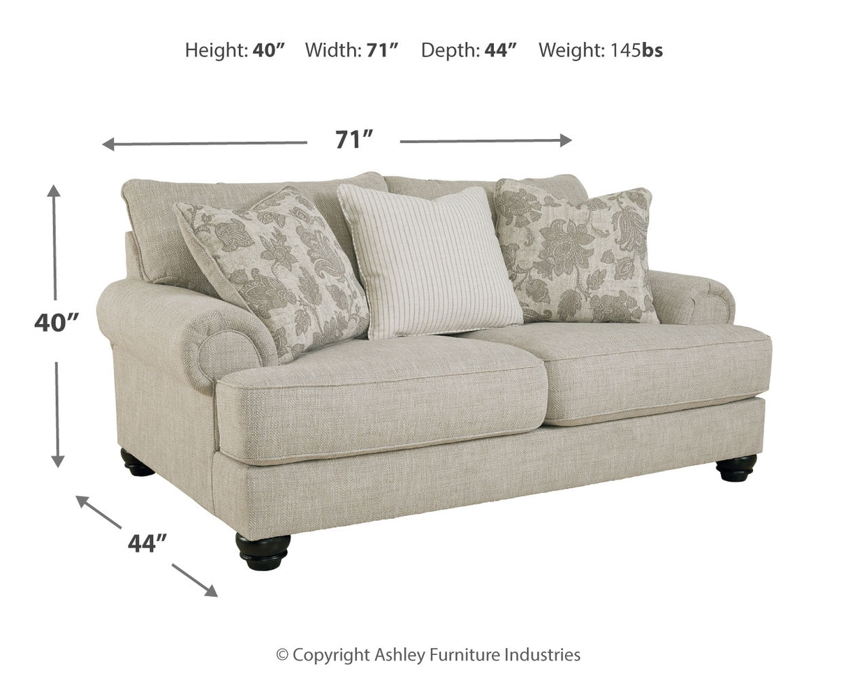 Asanti Fog Loveseat from Ashley - Luna Furniture
