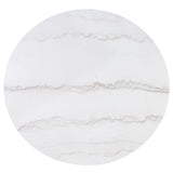 Varley Dove Genuine Marble Round Dining Set from Crown Mark - Luna Furniture
