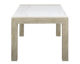 Dune Light Gray Genuine Marble Dining Set from Crown Mark - Luna Furniture