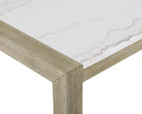 Dune Light Gray Genuine Marble Dining Set from Crown Mark - Luna Furniture