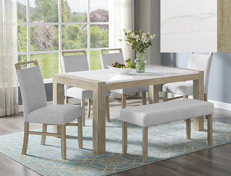 Hazel Light Gray Bench from Crown Mark - Luna Furniture