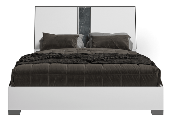 Bianca White Marble Queen Bed