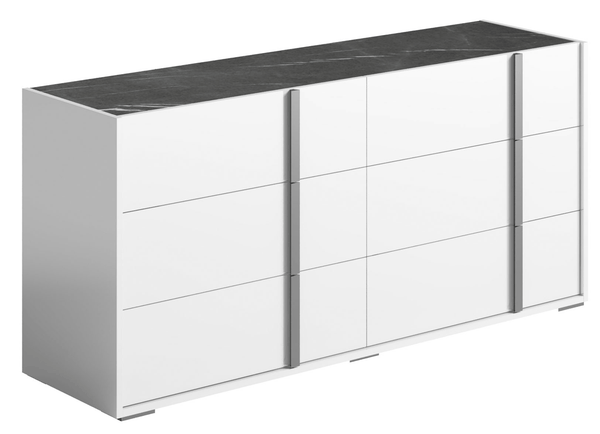 Bianca White Double Dresser