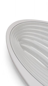 Ellipse White Sculptural Coffee Table from Nova Furniture - Luna Furniture