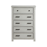 Willowbrook Light Gray 5pc Set (QB+NS+DR+MR+CH) from Homelegance - Luna Furniture