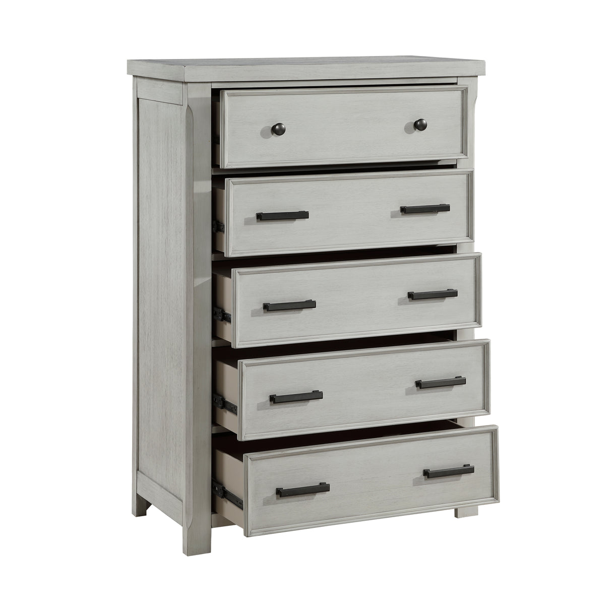 Willowbrook Light Gray 5pc Set (QB+NS+DR+MR+CH) from Homelegance - Luna Furniture