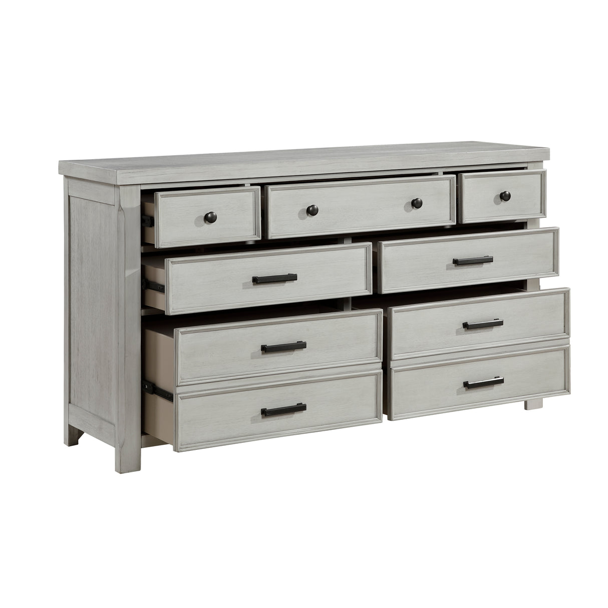Willowbrook Light Gray Queen Storage Platform Bed from Homelegance - Luna Furniture