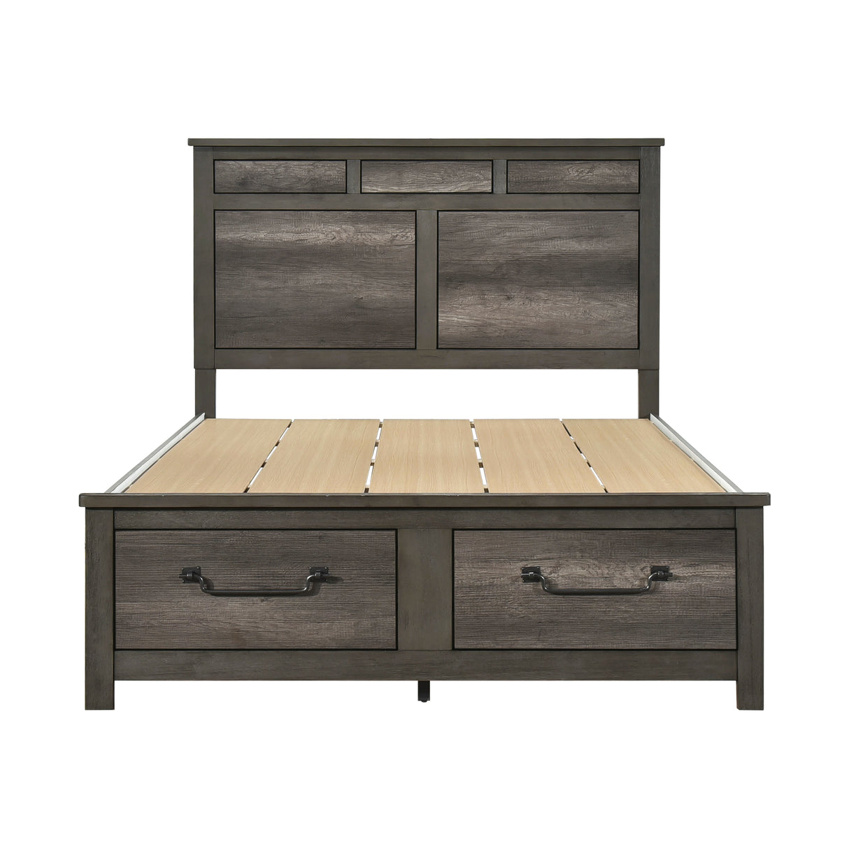 Lenior Gray 4pc Bedroom Set (QB+NS+DR+MR) from Homelegance - Luna Furniture