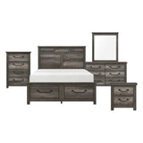 Lenior Gray 5pc Bedroom Set (QB+NS+DR+MR+CH) from Homelegance - Luna Furniture